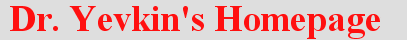 Yevkin's home page